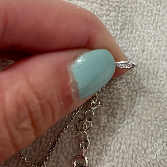 Heart and Cross 18 inch Silver Necklace and Earring Set with Gift Box - Picture 6 of 6